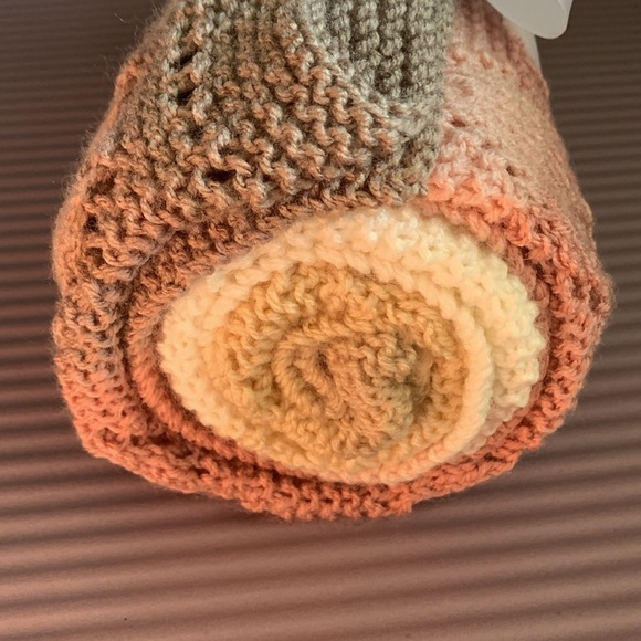 {Knit Baby Blanket} 💕heart design - Picture 5 of 5